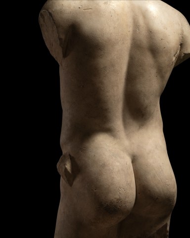 Roman life-size marble torso of a youth, c.2nd century AD