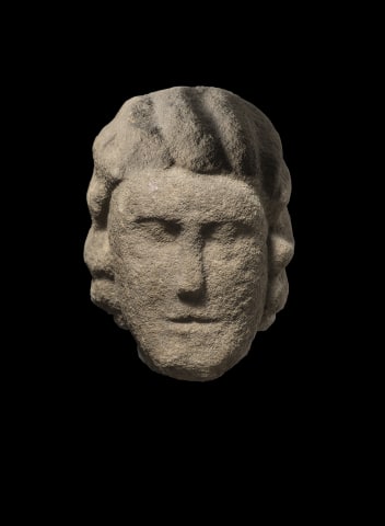 Romano-Celtic female head, 1st century BC-1st century AD