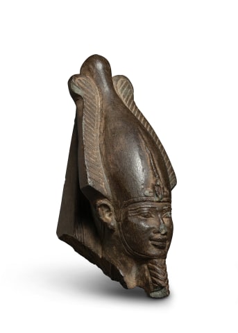 Egyptian head of Osiris, Late Dynastic Period, 26th Dynasty, c.664-525 BC