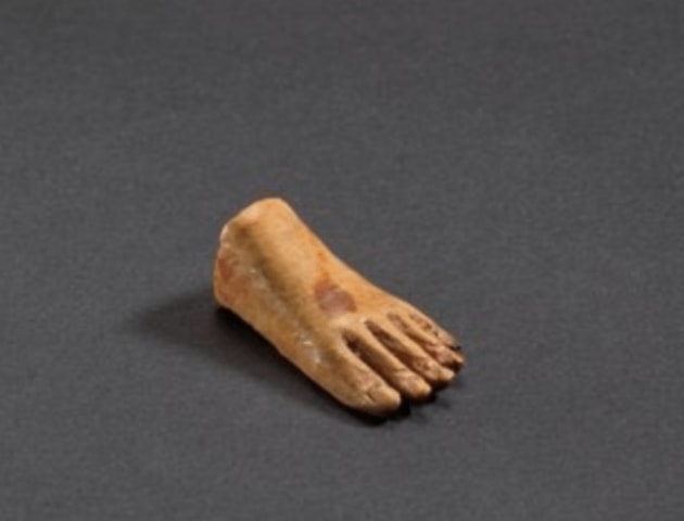 Egyptian left foot from a small statuette, Late Dynastic Period, c.664-332 BC