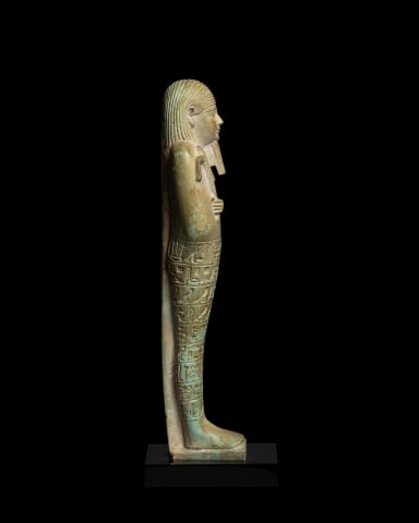 Egyptian shabti for General Pa-khaas, Late Dynastic Period, 30th Dynasty, c.380-343 BC