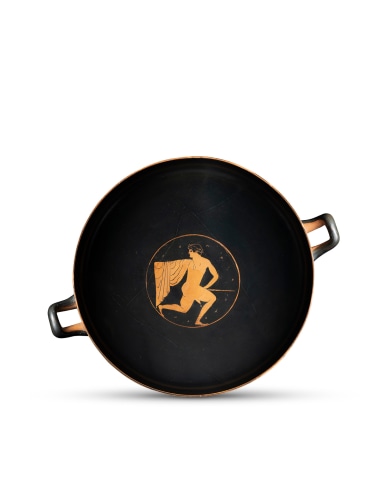 Greek red-figure kylix (Type B), with youth in tondo, Athens, c.510-500 BC, attributed to the Bonn Painter