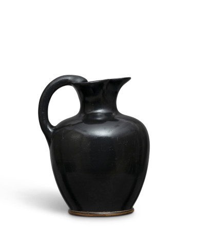 Greek black-glaze oinochoe, Athens, c.450 BC