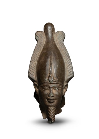 Egyptian head of Osiris, Late Dynastic Period, 26th Dynasty, c.664-525 BC
