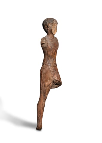 Egyptian statue of a striding male figure, Middle Kingdom, 12th Dynasty, c.1985-1795 BC