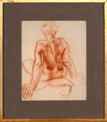 Ceri Richards, 33. Nude - back view, 1926