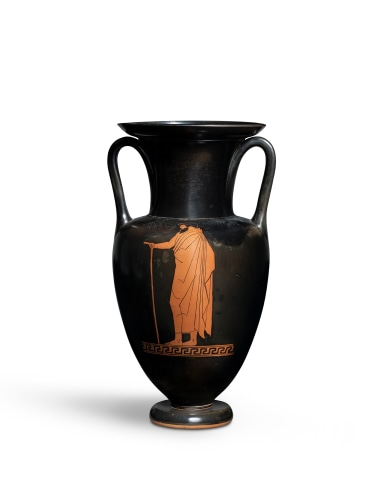 Greek red-figure Nolan amphora of Zeus and Ganymede, Athens, c.455-450 BC, attributed to the Achilles Painter (Oakley)