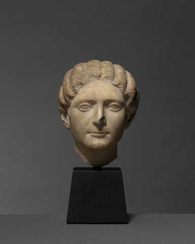 Roman female portrait head, c.1st-2nd century AD