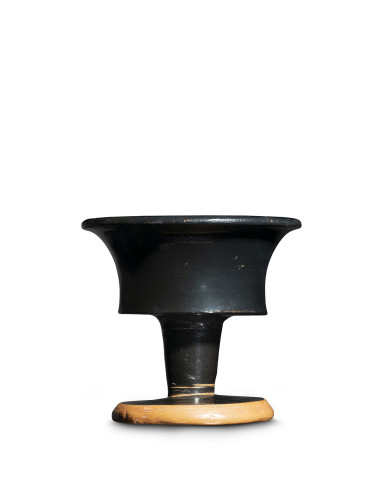 Greek black-glaze chalice, Athens, c.500 BC