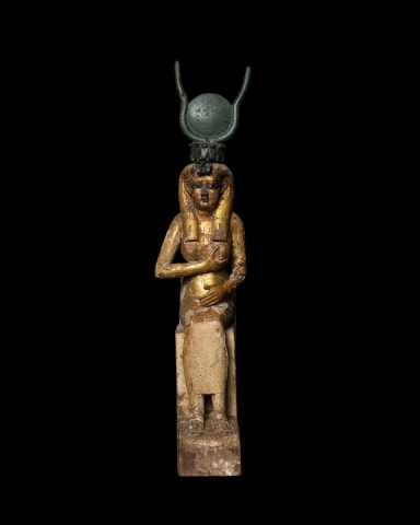 Egyptian cult statuette of Isis, Ptolemaic Period, c.332-30 BC