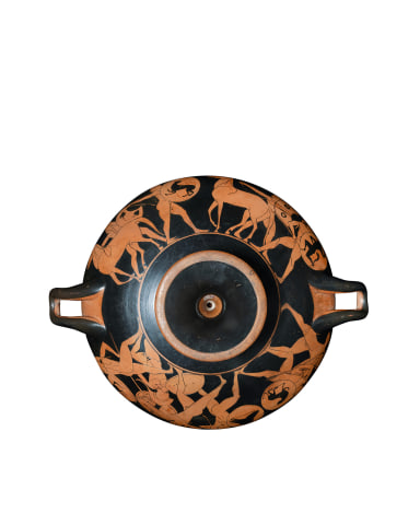 Greek red-figure kylix (Type B), with youth in tondo, Athens, c.510-500 BC, attributed to the Bonn Painter