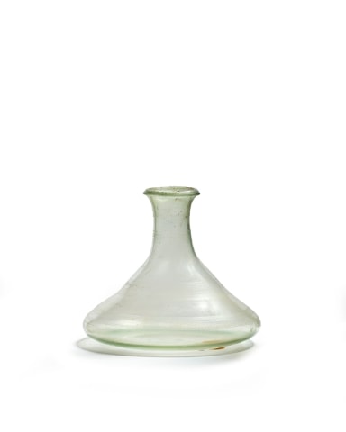 23. Roman decanter with wheel-cut lines, c.4th century AD