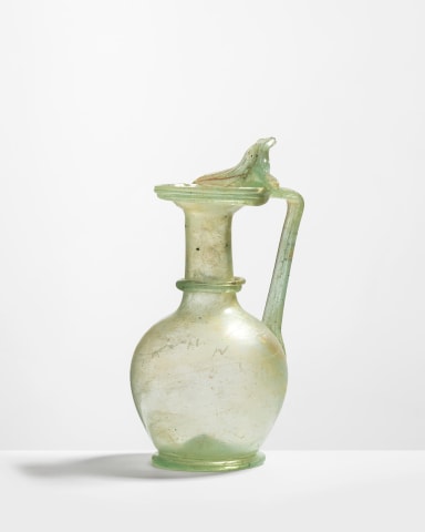 138. Roman jug with folded neck, 3rd-4th century AD