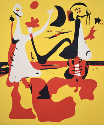 Joan Mirò, Personnages devant la mer for D’Aci I D’Alla, 1934