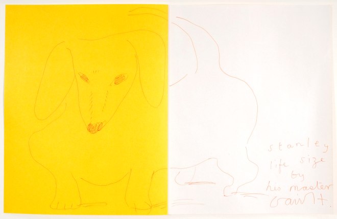 David Hockney, Stanley Life size by his master, 1995