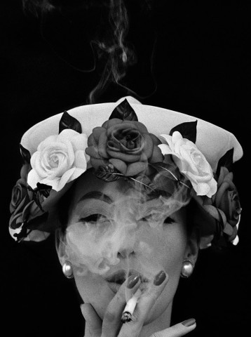 William Klein, Hat + Five Roses, Paris (Vogue), 1956
