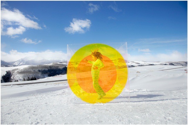 Tierney Gearon, Untitled (Snow Circle Girl) from the COLORSHAPE Series, 2013