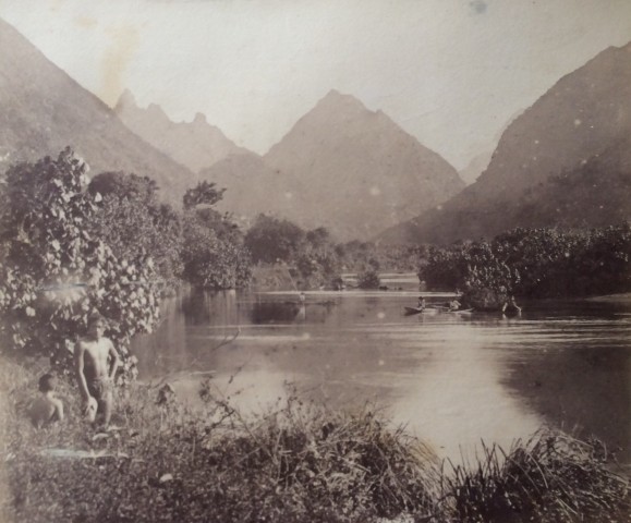 Charles Georges Spitz, Tahiti. Riviere de Tautira, 1888
