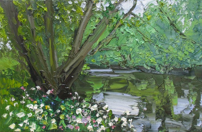 Colin Halliday, Wild Flowers Riverbank, 2014-15