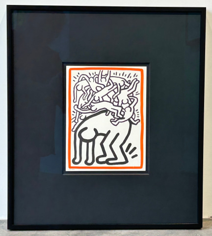 Keith Haring, Fight AIDS Worldwide *SOLD*, 1990