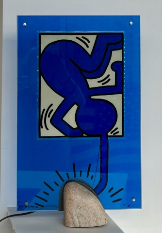 Keith Haring, On Taro (table lamp) IN WORKING ORDER, 1988