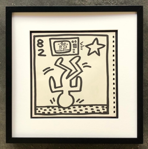 Keith Haring, Plate 2, Tony Shafrazi Gallery exhibition catalogue, 1982
