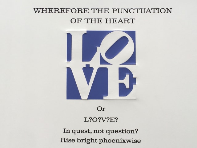 Robert Indiana, Book of Love Poem - Wherefore The Punctuation Of The Heart, 1996