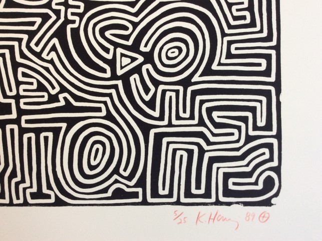 Keith Haring, The Labyrinth *SOLD*, 1989