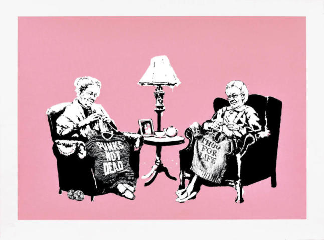 Banksy, Grannies (SIGNED) *SOLD*, 2009