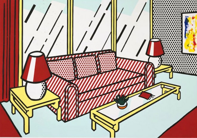Roy Lichtenstein, Red Lamps, 1990