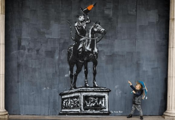 The Rebel Bear, Tip of the Cone (hand sprayed edition of 6), 2024