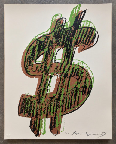 Andy Warhol, $ (1) UNIQUE *SOLD*, 1982