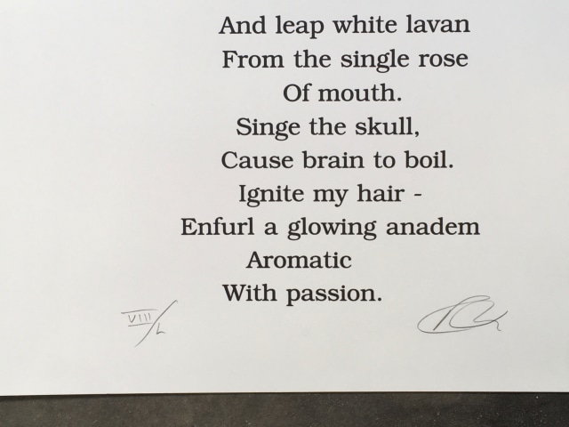Robert Indiana, Book of Love Poem - Love Enflame *SOLD*, 1996