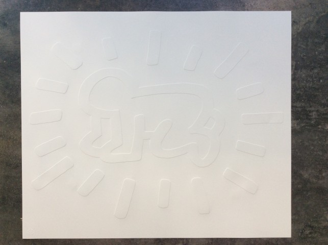 Keith Haring, White Icons, Angel *SOLD*, 1990