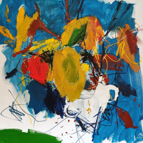 Luis Olaso, Composition for a bouquet of yellow flowers, 2024
