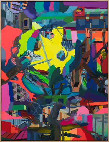 艾稞曼 Franz Ackermann, 月上树梢 Soon the Moon, 2018