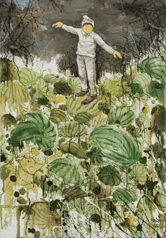 李继开 Li Jikai, 暗夜西瓜地 Dark Night Watermelon Field, 2022