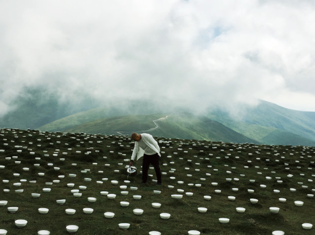 张羽 Zhang Yu , Water Feeding 2016 - Cuiyan Peak, Wutai Mountain 上水2016 - 五台山翠岩峰, 2016
