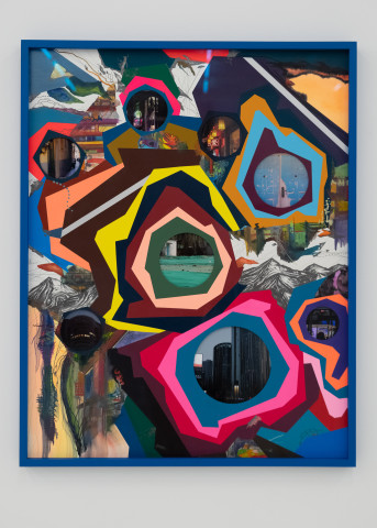 艾稞曼 Franz Ackermann, 越过山丘 2 Behind the Hills Ⅱ, 2019
