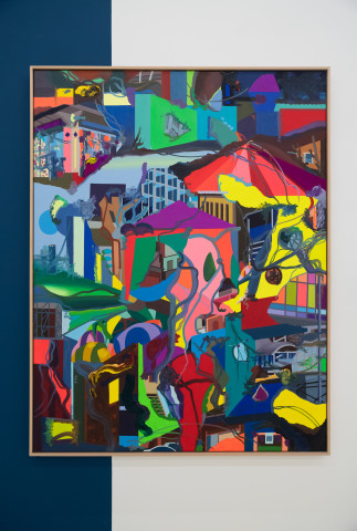 艾稞曼 Franz Ackermann, 大帐篷 Zum groβen Zelt, 2018