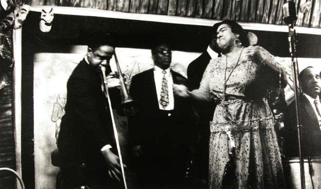 George S. Zimbel, Blue Lubocker & Band, New Orleans, 1955