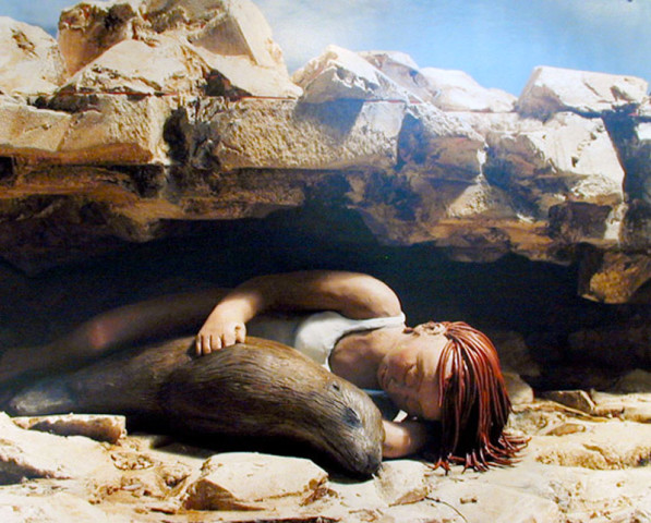 Sarah Anne Johnson, Snuggling with a Sea Lion, 2005
