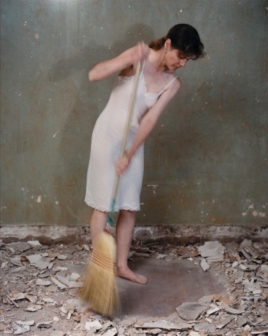 Suzy Lake, Re-reading Recovery #6 (maquette), 1996