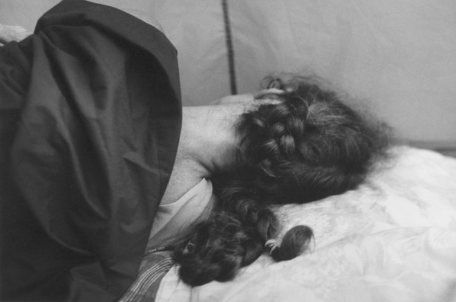 Larry Towell, Ann Sleeping in Tent, 1999