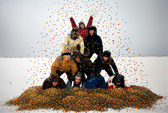 Sarah Anne Johnson, Cheerleading Pyramid, 2011