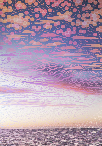 Sarah Anne Johnson, Pink and Blue Sky, 2018