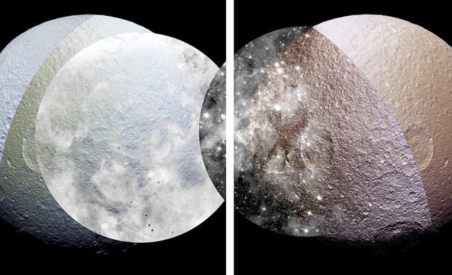 Sanaz Mazinani, The Colours of Tethys (300 meters per pixel), 2019