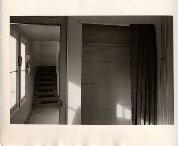 Douglas Clark, Untitled [closet/hanger/stairs], circa 1980