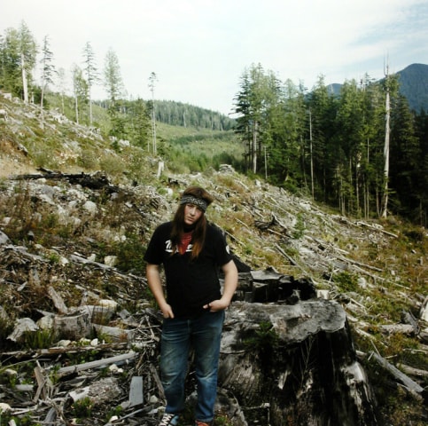 Jaret Belliveau, Untitled [standing in clearcut], 2005/2007