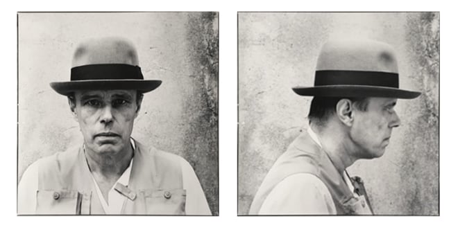 Arnaud Maggs, Joseph Beuys, Frontal and Profile Views, 1980